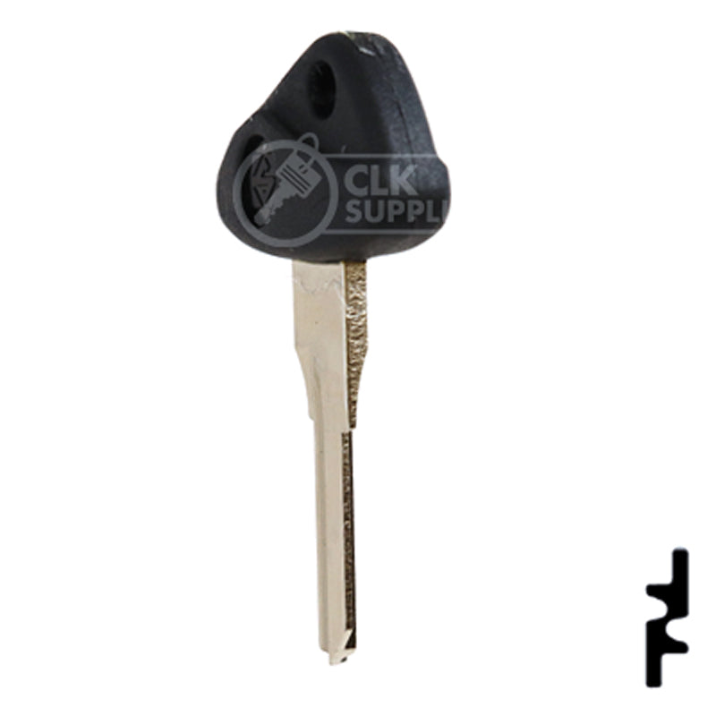 Uncut Plastic Head Key Blank | BMW, Zadi | ZD28RFP-SI Power Sport Key Ilco