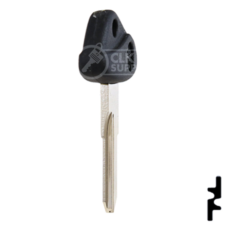 Uncut Plastic Head Key Blank | BMW, Zadi | ZD28RFP-SI Power Sport Key Ilco