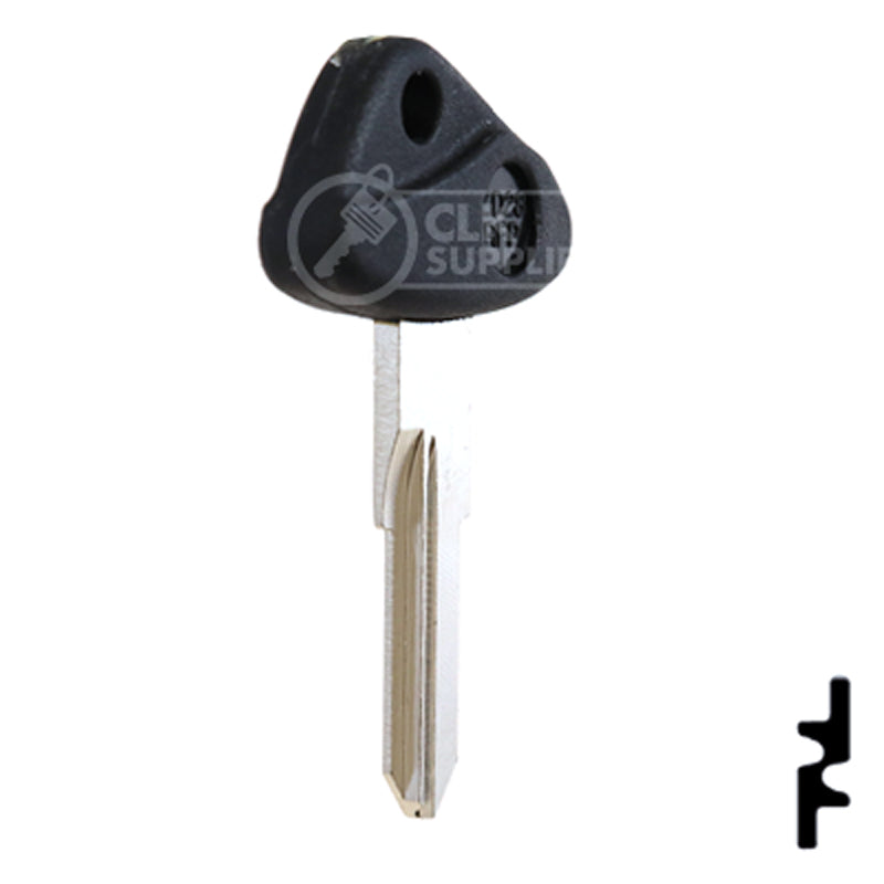 Uncut Plastic Head Key Blank | BMW, Zadi | ZD28RFP-SI Power Sport Key Ilco