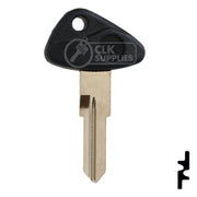Uncut Plastic Head Key Blank | BMW, Zadi | ZD28RFP-SI Power Sport Key Ilco