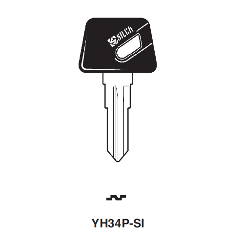 Uncut Plastic Head Key Blank | Yamaha | BDYH34RP-SI Power Sport Key Framon Manufacturing Company, Inc