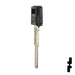Uncut Plastic Head Key Blank | Yamaha | YH29RP, YAMA-23I.P Power Sport Key JMA USA