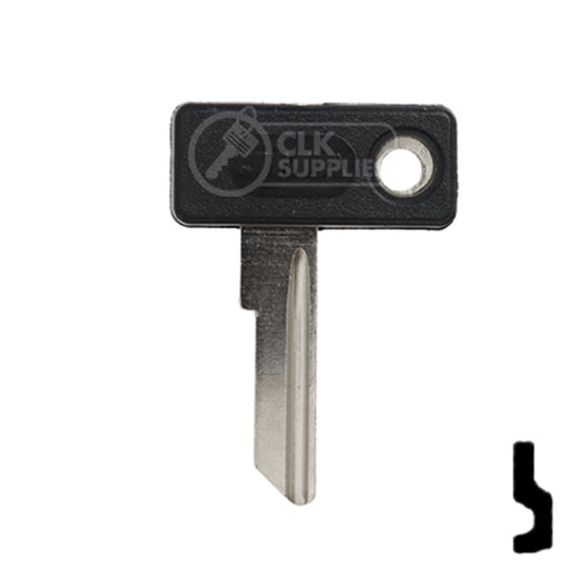 Uncut Plastic Head Key Blank | Zadi | ZA-1.P Power Sport Key JMA USA