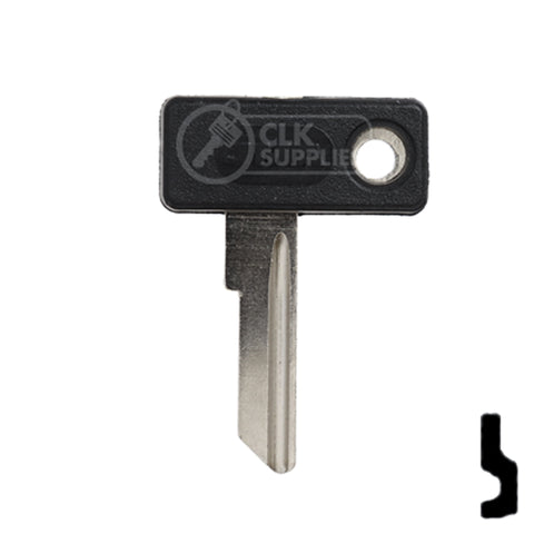 Uncut Plastic Head Key Blank | Zadi | ZA-1.P