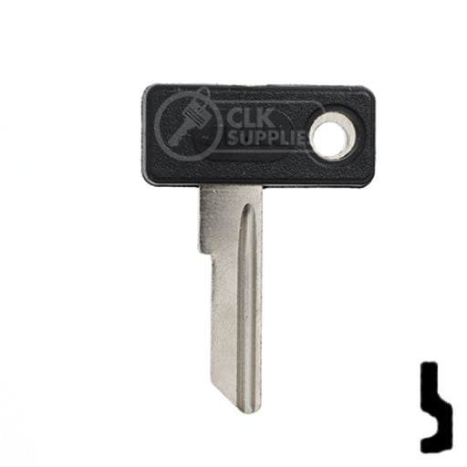 Uncut Plastic Head Key Blank | Zadi | ZA-1.P Power Sport Key JMA USA