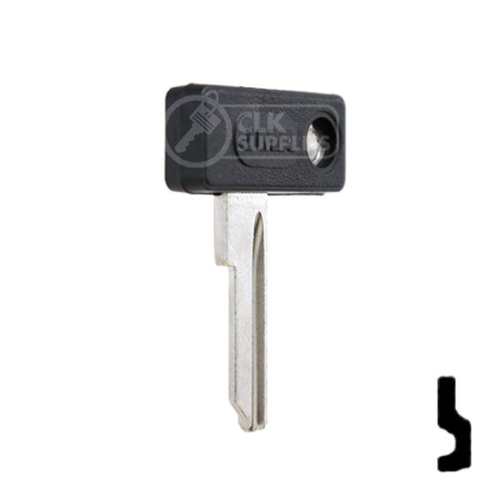 Uncut Plastic Head Key Blank | Zadi | ZA-1.P Power Sport Key JMA USA