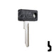 Uncut Plastic Head Key Blank | Zadi | ZA-1.P Power Sport Key JMA USA