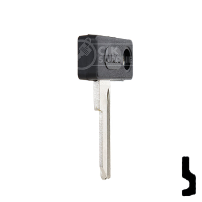 Uncut Plastic Head Key Blank | Zadi | ZA-1.P Power Sport Key JMA USA