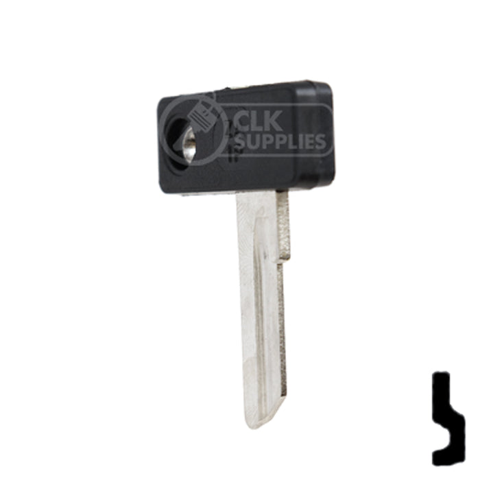 Uncut Plastic Head Key Blank | Zadi | ZA-1.P Power Sport Key JMA USA