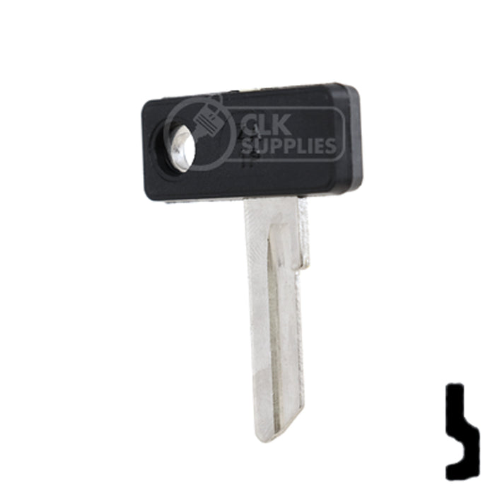 Uncut Plastic Head Key Blank | Zadi | ZA-1.P Power Sport Key JMA USA