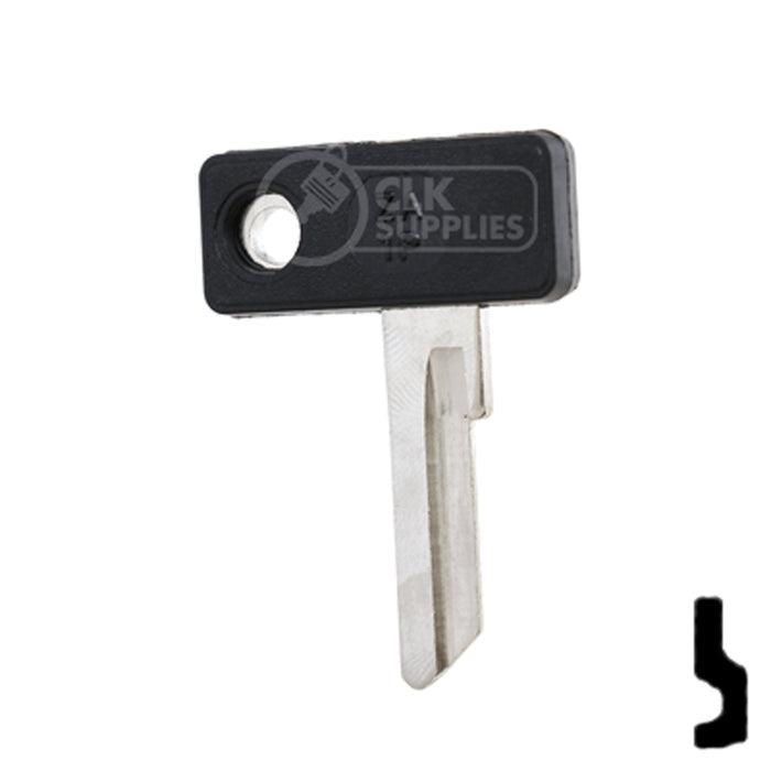 Uncut Plastic Head Key Blank | Zadi | ZA-1.P Power Sport Key JMA USA