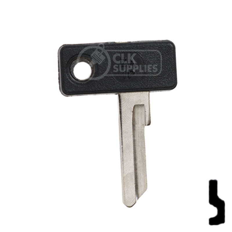 Uncut Plastic Head Key Blank | Zadi | ZA-1.P — CLK Supplies