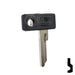 Uncut Plastic Head Key Blank | Zadi | ZA-1.P Power Sport Key JMA USA