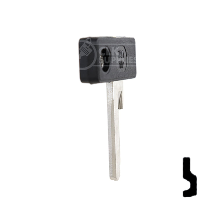 Uncut Plastic Head Key Blank | Zadi | ZA-1.P Power Sport Key JMA USA