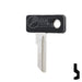 Uncut Plastic Head Key Blank | Zadi | ZA-1.P Power Sport Key JMA USA