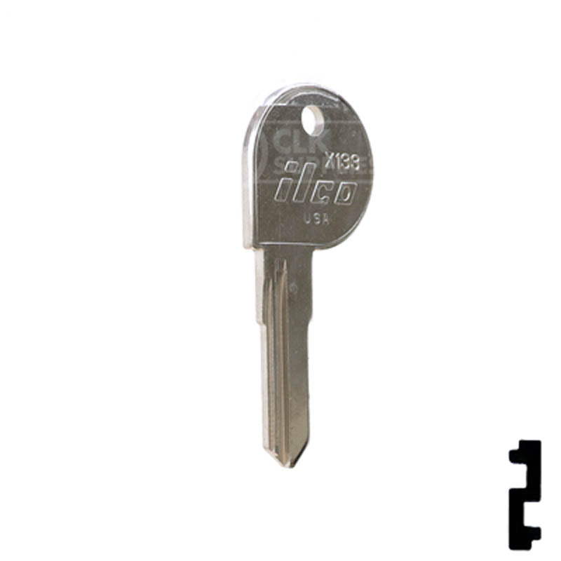 X133 Harley Davidson Key Power Sport Key Ilco
