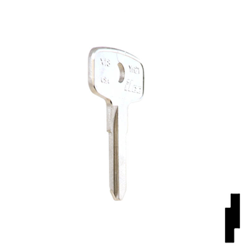 X18 ( YH21 ) Yamaha, Kawasaki Motorcycle Key Power Sport Key Ilco