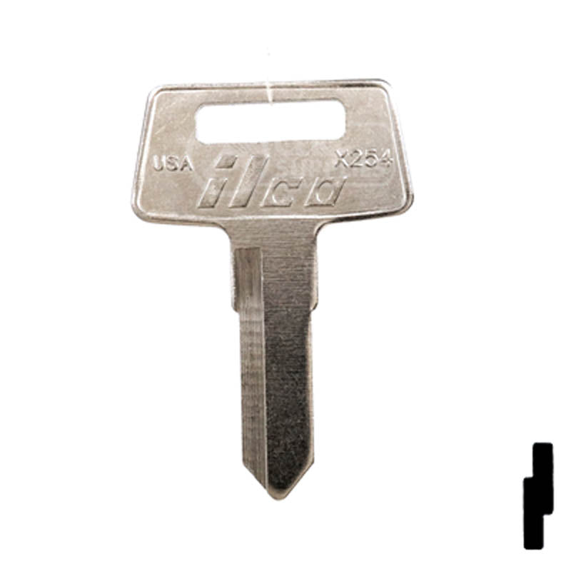 X254 KAWASAKI ATV Power Sport Key Ilco
