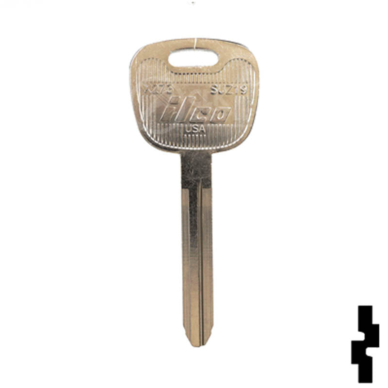 X273 ( SUZ19 ) Suzuki Motorcycle Key Blank Power Sport Key Ilco