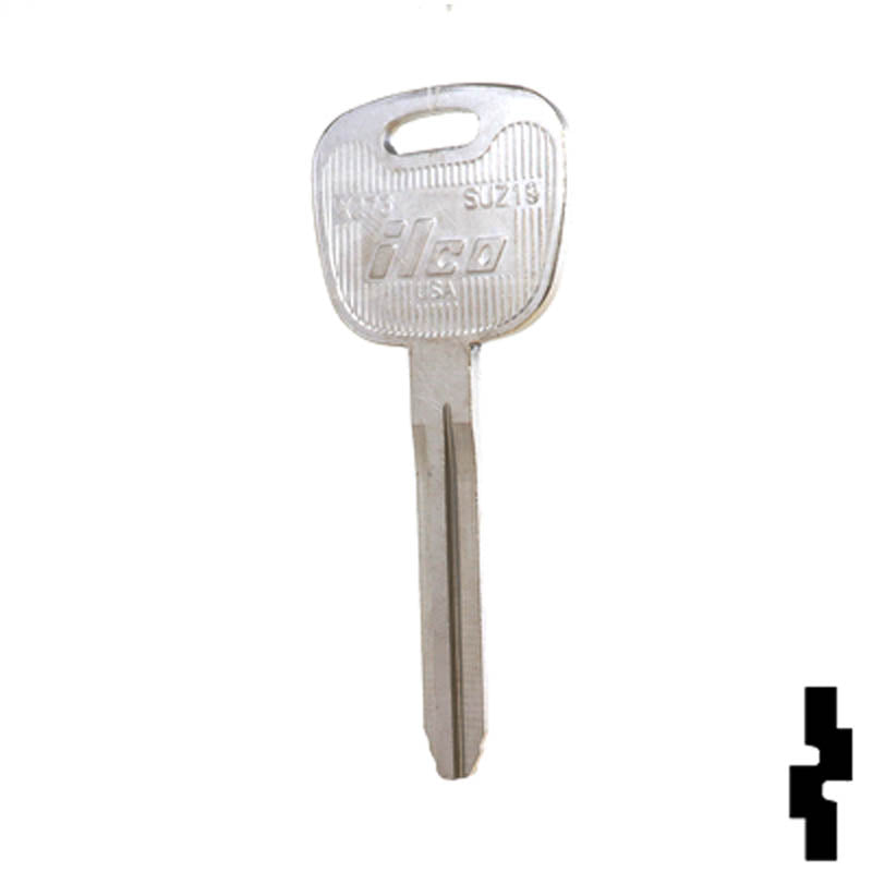 X273 ( SUZ19 ) Suzuki Motorcycle Key Blank Power Sport Key Ilco