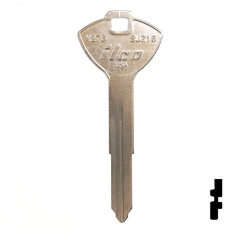 X276 ( SUZ16 ) Suzuki Motorcycle Key Power Sport Key Ilco