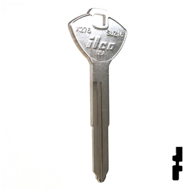 X276 ( SUZ16 ) Suzuki Motorcycle Key Power Sport Key Ilco