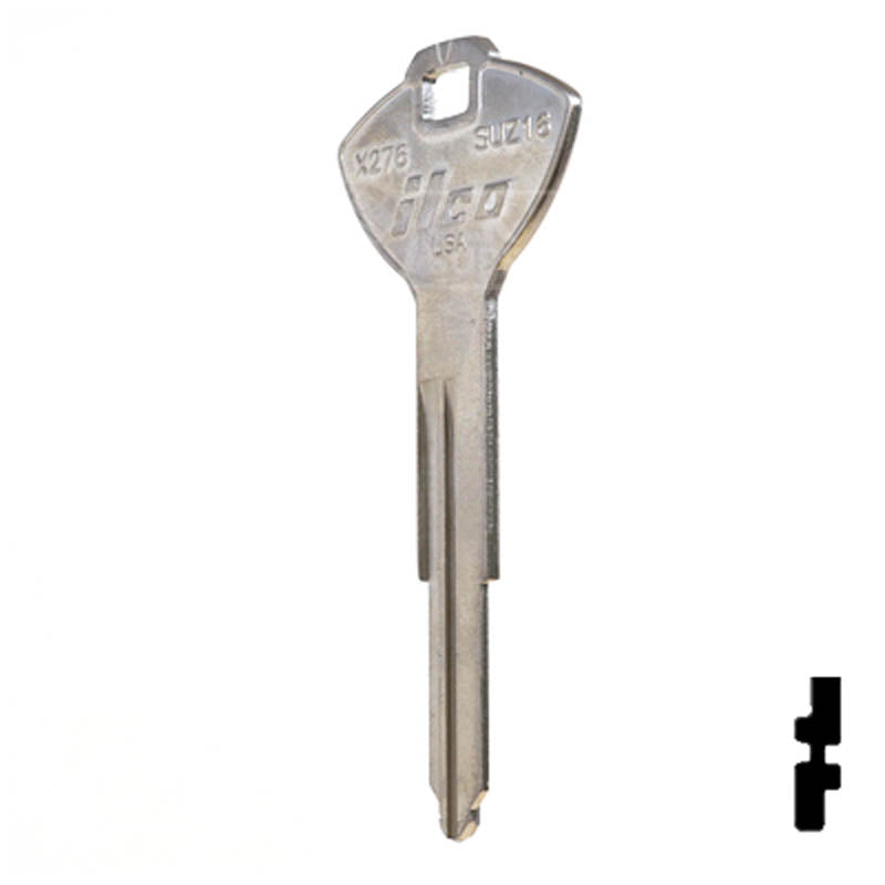 X276 ( SUZ16 ) Suzuki Motorcycle Key Power Sport Key Ilco