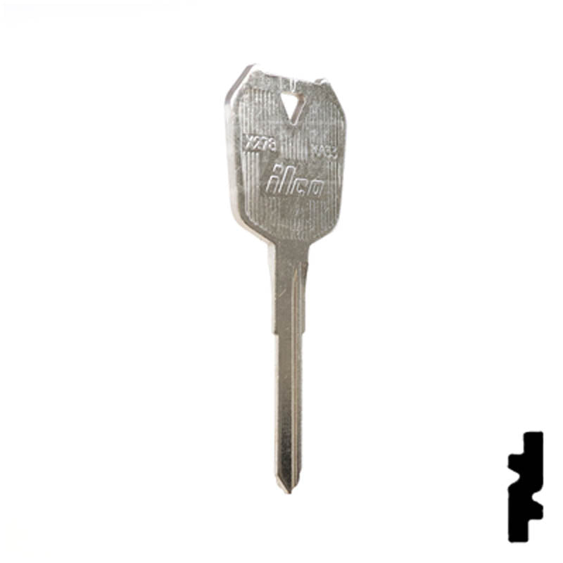 X278 (KA33) Kawasaki Motorcycle Key Power Sport Key Ilco