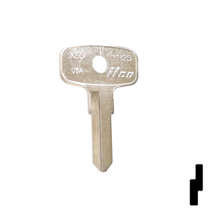 X65 ( YH25 ) Yamaha Key Power Sport Key Ilco