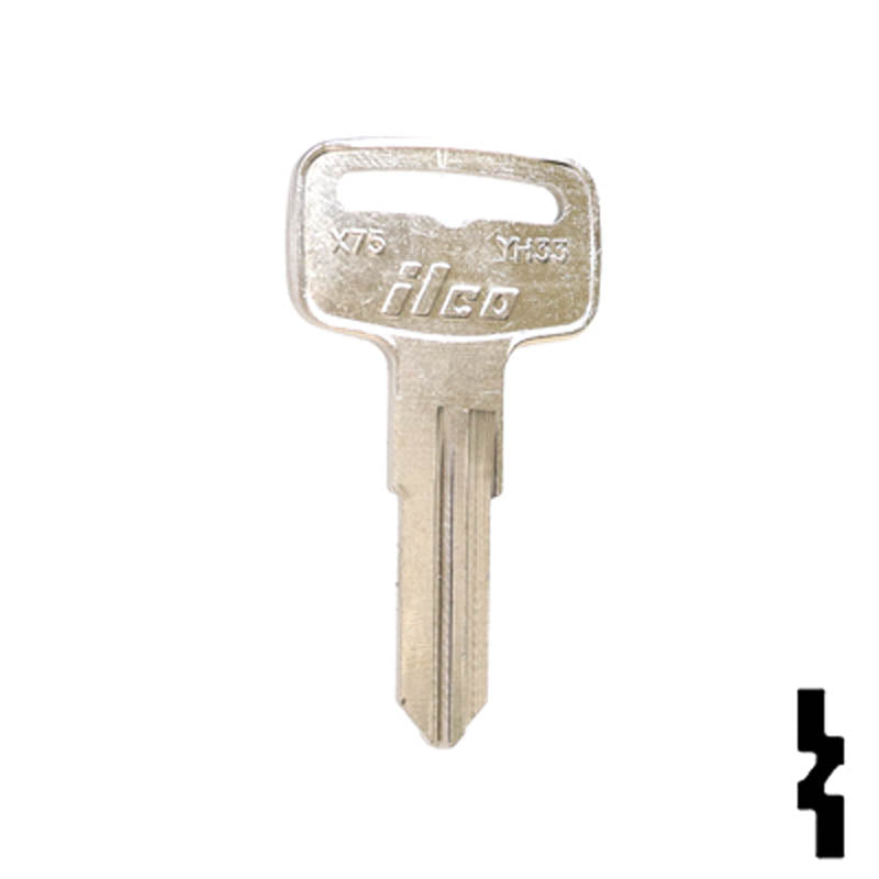 X75 ( YH33 ) Yamaha Key Power Sport Key Ilco