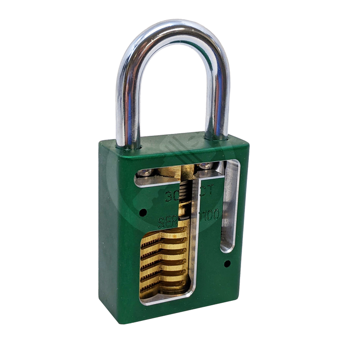 American 1100 Cutaway Padlock | Lockpicking Practice with Security Pins Practice Lock Cutaways LLC