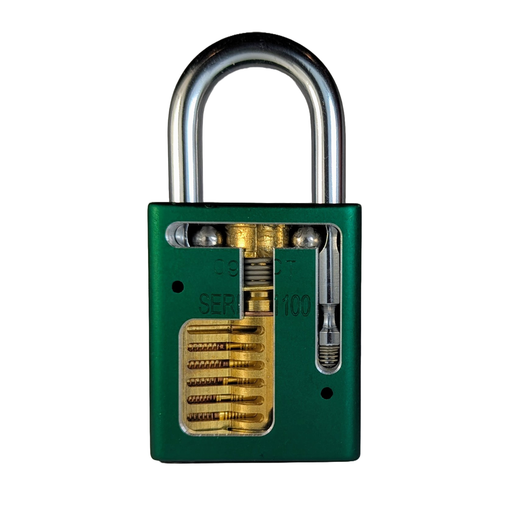 American 1100 Cutaway Padlock | Lockpicking Practice with Security Pins Practice Lock Cutaways LLC