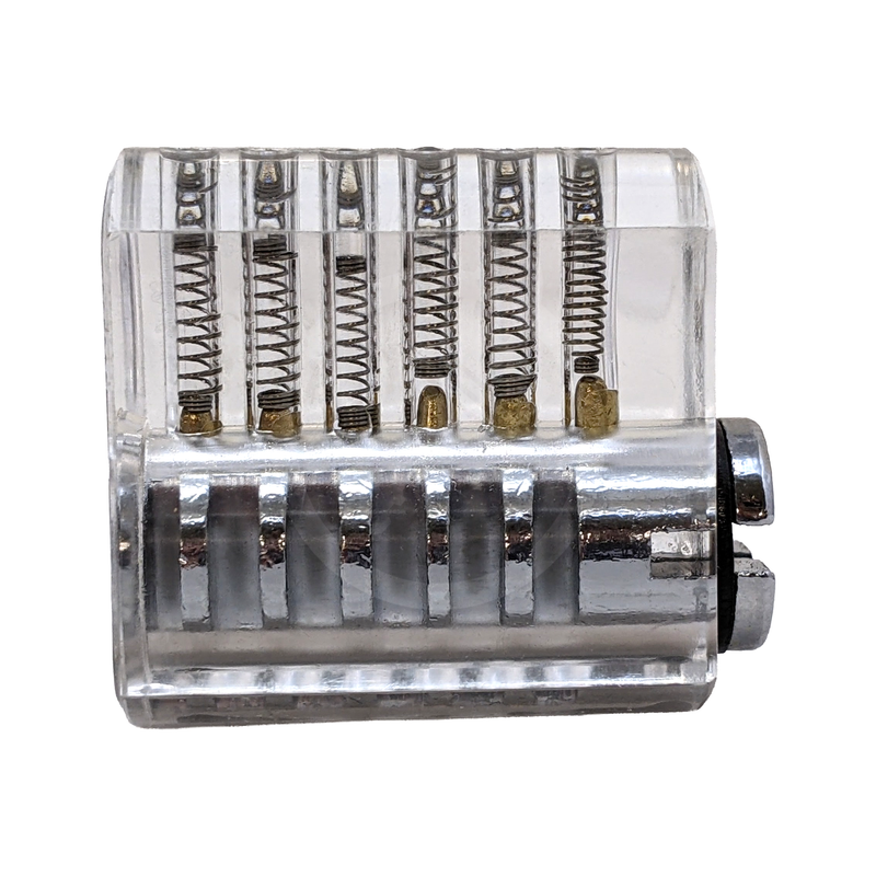 Clear Practice Lock with Standard Pins Practice Lock BAY-CO