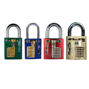 Cutaway Padlock Bundle |  Lockpicking Training Tool - 4 pcs Practice Lock Cutaways LLC
