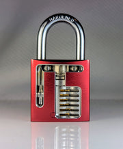 Red ABUS 72/40 Cutaway Padlock | Lock Picking Training Tool Practice Lock Cutaways LLC
