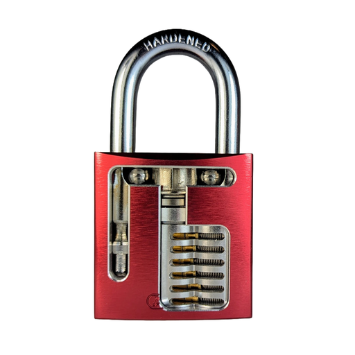 Red ABUS 72/40 Cutaway Padlock | Lock Picking Training Tool Practice Lock Cutaways LLC