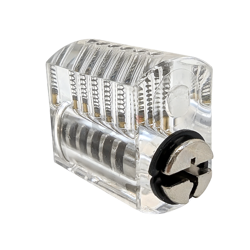 Transparent Practice Lock with Spool Pins Practice Lock Axiom Entry