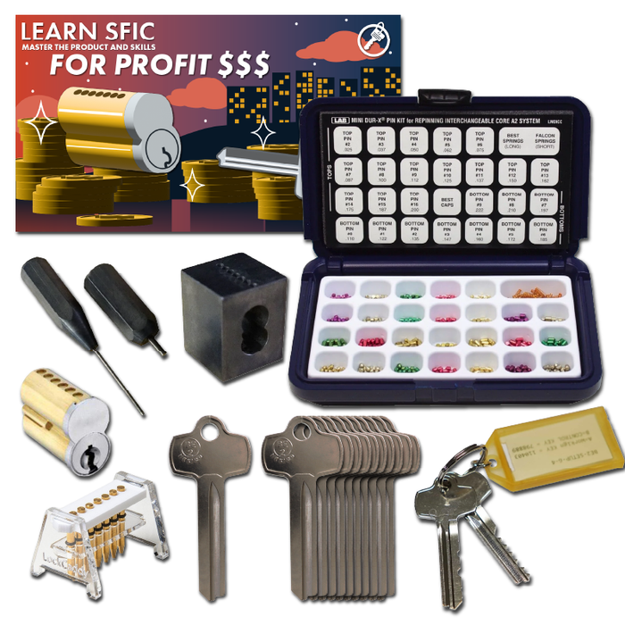 STARTUP Kit for SFIC Small Format Interchangeable Core A2 System - Save $120 Rekeying Bundle LockVoy