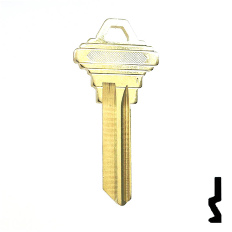 101-C, SC4 Look-A-Like Nickel Silver Key Residential-Commercial Key Ilco