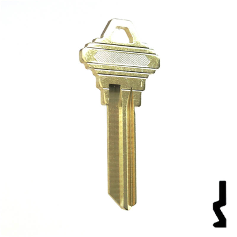 101-C, SC4 Look-A-Like Nickel Silver Key Residential-Commercial Key Ilco