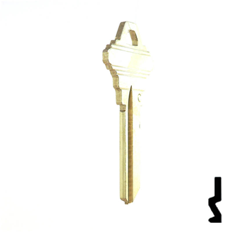 101-C, SC4 Look-A-Like Nickel Silver Key Residential-Commercial Key Ilco