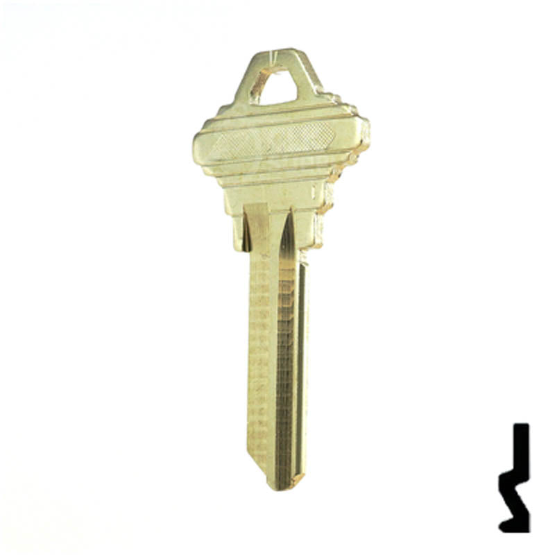 101-C, SC4 Look-A-Like Nickel Silver Key Residential-Commercial Key Ilco