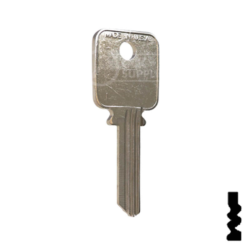 1638 Medeco 5 pin Biaxial G3 Key Residential-Commercial Key Ilco