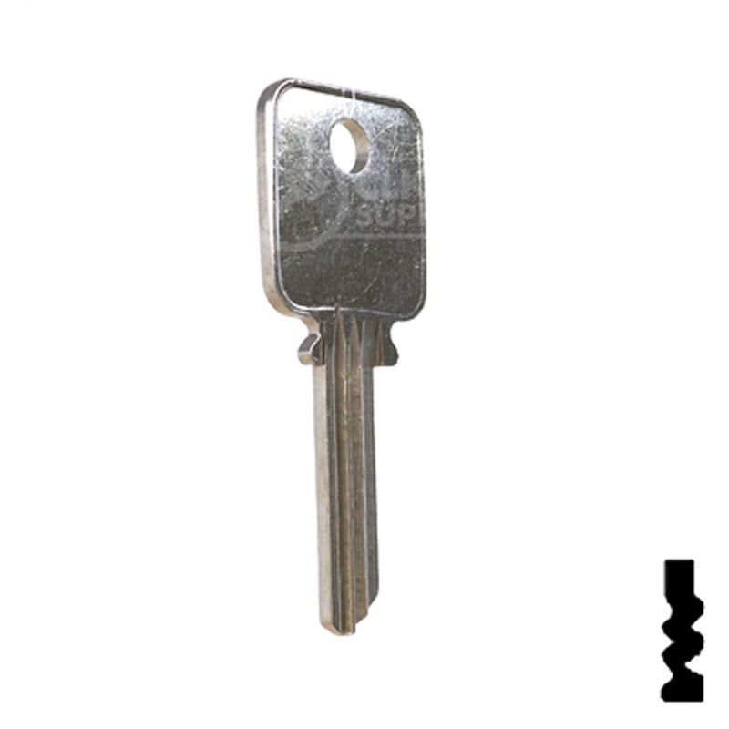 1638 Medeco 5 pin Biaxial G3 Key Residential-Commercial Key Ilco