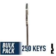 250 Pack KW1 ( Nickel Plated ) Residential-Commercial Key JMA USA
