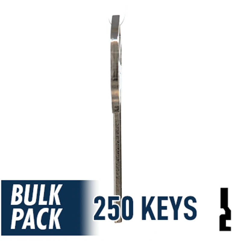 250 Pack KW1 ( Nickel Plated ) Residential-Commercial Key JMA USA