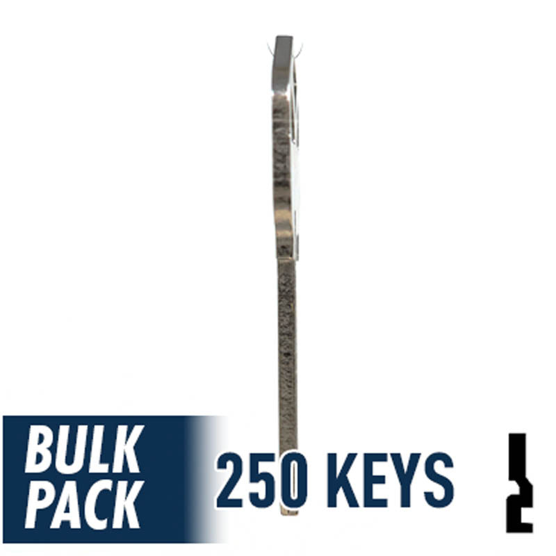 250 Pack KW1 ( Nickel Plated ) Residential-Commercial Key JMA USA