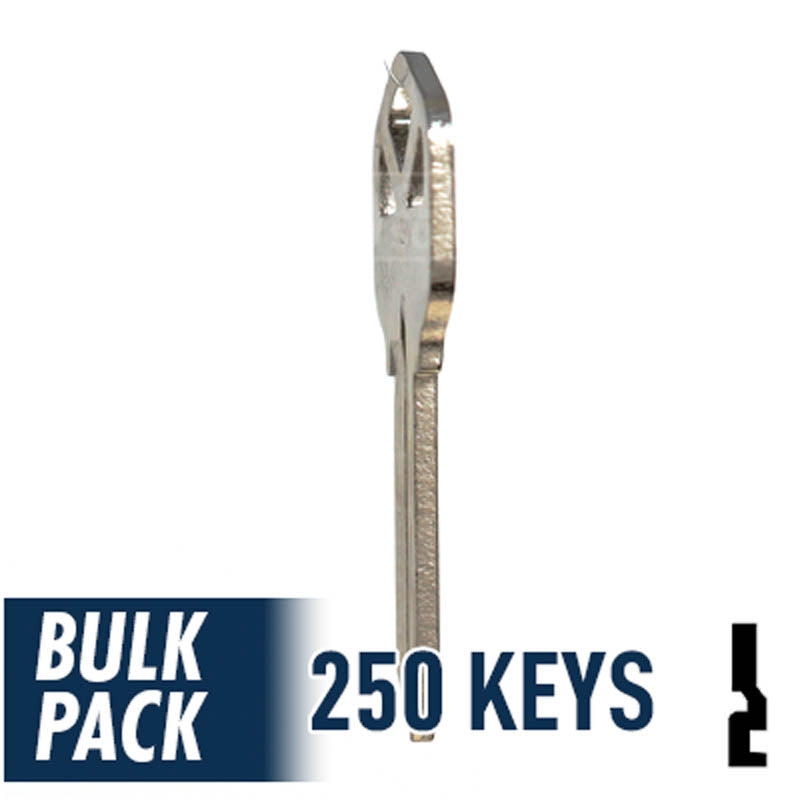 250 Pack KW1 ( Nickel Plated ) Residential-Commercial Key JMA USA