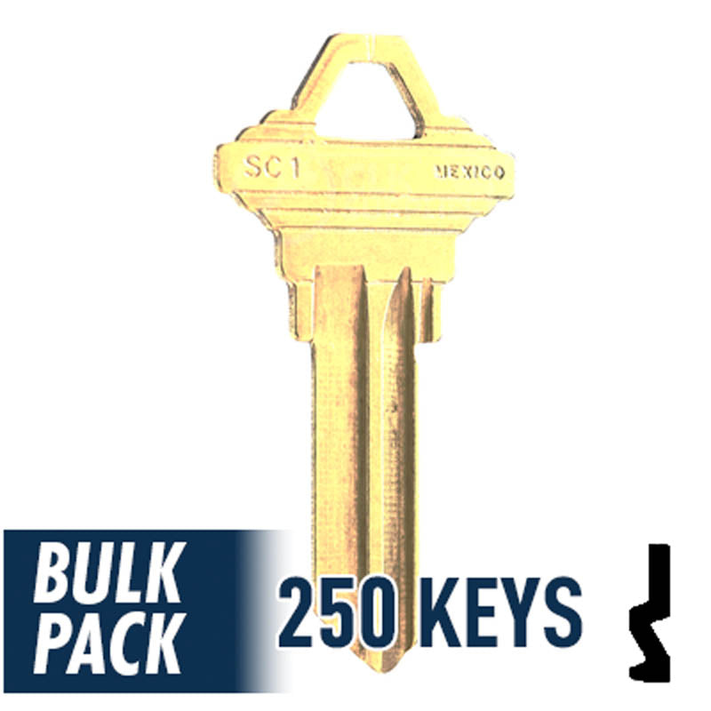 250 Pack SC1 Residential-Commercial Key JMA USA