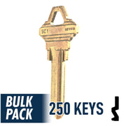 250 Pack SC1 Residential-Commercial Key JMA USA